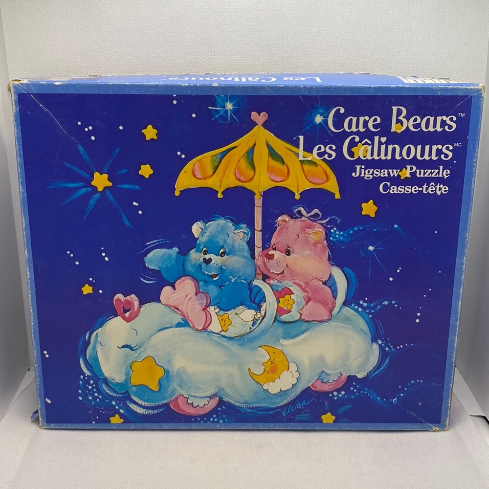 Vintage Care Bears Jigsaw Puzzle 60 Pieces 1984 Parker Brothers Canadian Issue